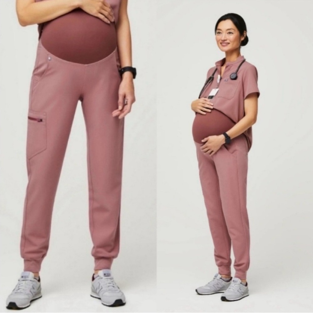 FIGS • Women's Maternity Mauve Joggers Size Medium